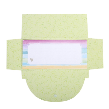 Preview: Gutscheinkuvert, Geschenkumschlag Regenbogen