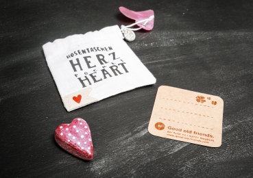 Pocket heart. Stripe
