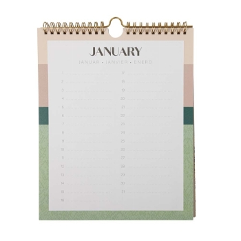 Geburtstagskalender "Schlange blau gold"