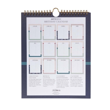 Geburtstagskalender "Schlange blau gold"