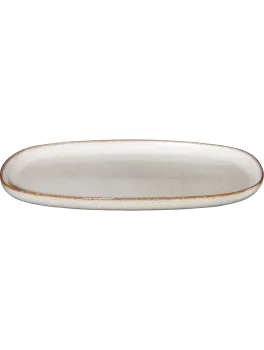 ASA Selection Oval Plate saisons – Handmade Serving Platter in Sand (31 x 18 cm)