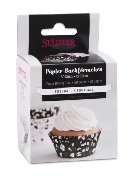 Backförmchen Muffinförmchen Fußball