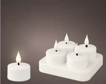 Aufladbare Teelichter