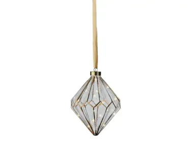 LED Diamant 16cm Gold