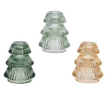 Stabkerzenhalter "Baum" aus Glas