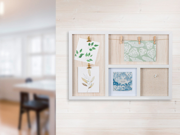 Preview: Foto- und Kartenhalter / Memoboard