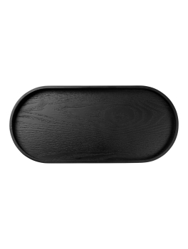 Wooden tray in 2 sizes, black