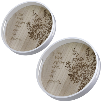 Tablett "Blumenstrauß" in 2 Größen