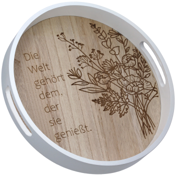 Preview: Tablett "Blumenstrauß" in 2 Größen