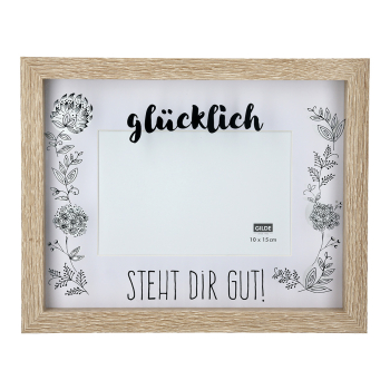 Preview: Bilderrahmen „Bauerngarten“ – Glücklich steht dir gut