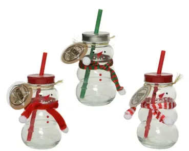 Trinkglas "Schneemann"