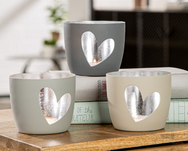 Windlicht mit Herz-Ausschnitt – Stimmungsvoller Lichterglanz