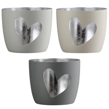 Preview: Windlicht mit Herz-Ausschnitt – Stimmungsvoller Lichterglanz