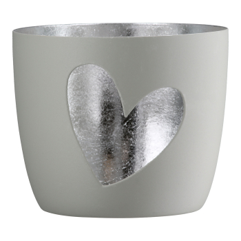 Preview: Windlicht mit Herz-Ausschnitt – Stimmungsvoller Lichterglanz