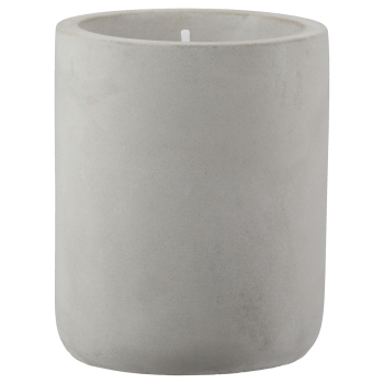 Preview: Kerze im Zementtopf – Florales Design