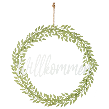 Metallkranz „Willkommen“