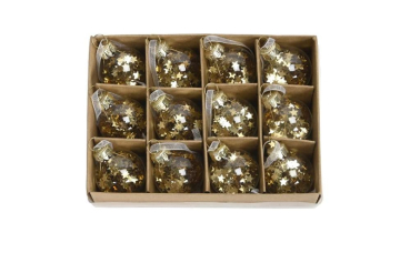 Preview: “Star Confetti” Bauble Set – 12 Glass Ornaments