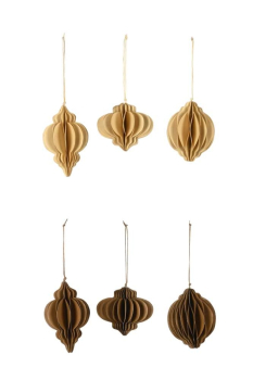 Papier-Ornament in Brauntönen
