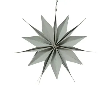 Papierstern "Grau"