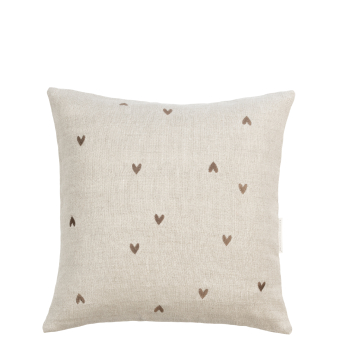 Kissen Natural "all Hearts"