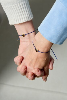 Preview: Partnerarmband Set „Perfect Match“ | 2er Set Freundschaftsarmbänder mit Herzdetail für Lieblingsmenschen