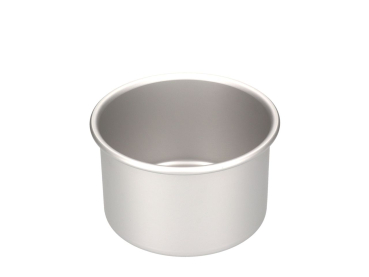 Cake-Masters Backform tief rund (Ø 15 cm / Höhe 10 cm) – Kleine tiefe Tortenform aus eloxiertem Aluminium mit nahtlosem, geradem Rand für Biskuitböden & Motivtorten
