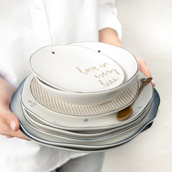 Preview: Cake Plate, Kuchenteller "love in every bite" 16cm Teller von Bastion Collection