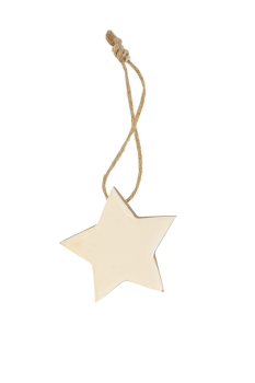Wooden Star “White” – 5 cm