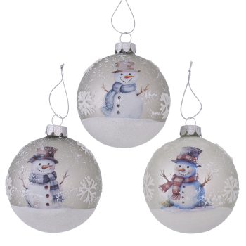 Christbaumkugel, Weihnachtskugel "Schneemann"