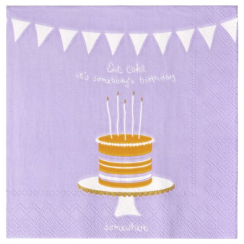 Cocktailserviette 25 × 25 cm "Eat cake" von Räder