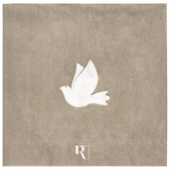 Preview: räder Cocktailservietten „Siehe ich bin bei euch“ – Christliche Servietten für Taufe & Kommunion (20 Stück)