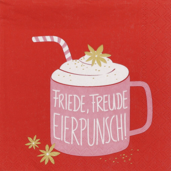 Cocktail-Servietten "Friede Freude Eierpunch" von Räder