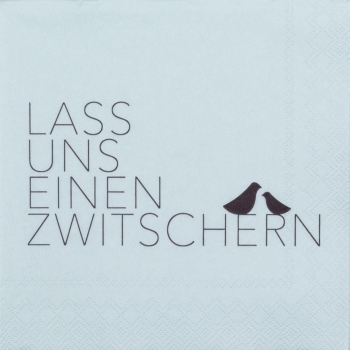 Cocktail Napkins "Let's Have a Twitter" by Räder