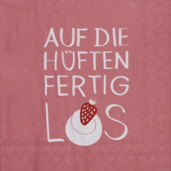 Cocktail napkins "On your hips, ready, go" by Räder