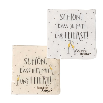 Cocktailserviette "Schön, dass du mit uns feierst"