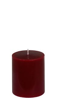 Cylinderkerze 6x8cm rot