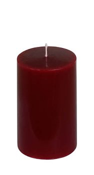 Cylinderkerze 7,7x16cm rot