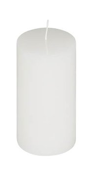 Cylinderkerze 7,7x19cm weiß