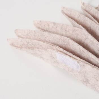 Preview: Filzstern "Kassio" beige/creme