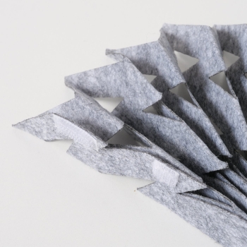 Preview: Filzstern "Kassio" grau