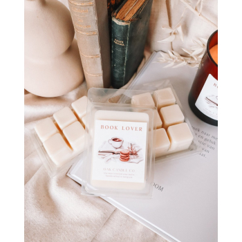Duftwachs „Book Lover“ Wax Melts 100 g aus 100% Sojawachs – Gemütlicher Bibliotheksduft mit Leder, Zeder & Früchten