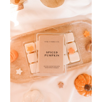 Preview: Duftwachs „Spiced Pumpkin“ Wax Melts 100 g aus 100% Sojawachs – Kürbis-Herbstduft mit Nelke, Karamell & Vanille