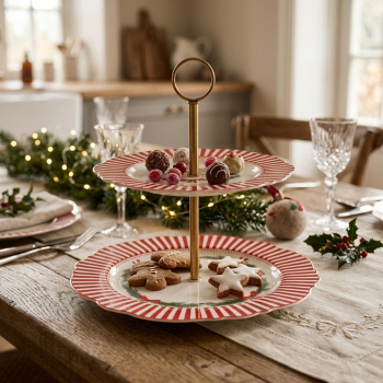 Preview: Etagere „Cavallo“ 2-stöckig für Weihnachten