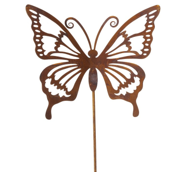 Preview: Gartenstab Schmetterling Rost