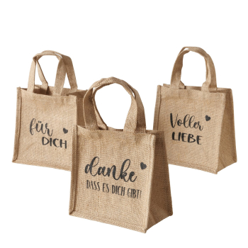 Geschenktüte, Geschenksackerl aus Jute