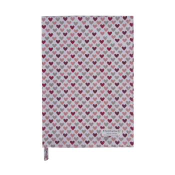 Geschirrtuch „Multi Hearts“ – Baumwoll-Küchentuch mit vielen kleinen Herzen 50x70 cm