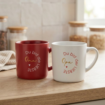 Becher „Familie“ 380 ml – Herzliche Tasse für Oma & Opa