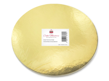 Preview: Golden Plate (10er Set, Ø 15 cm) – Glänzende goldene Tortenunterlagen aus karton für Torten, Törtchen, Kuchen & Desserts (Stärke 2,5 mm)