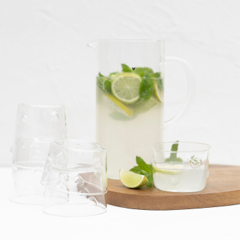 Preview: Bastion Collections Glaskrug XL „Heart“ – 21 cm Höhe