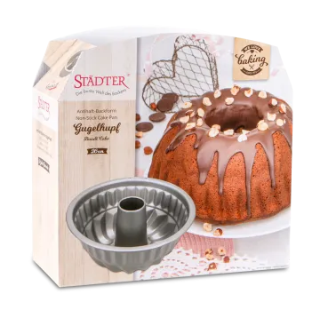 Preview: Städter Gugelhupf-Backform „We love Gugelhupf“ (Ø 26 cm / Höhe 12 cm / 4 Liter)